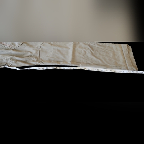 Mens new khaki cargo work pants size Large - Picture 12 of 12